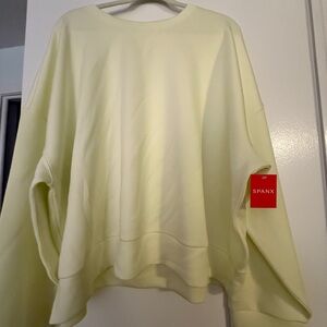 NWT SPANX Air Essentials Women's Crew in Lemon Lime